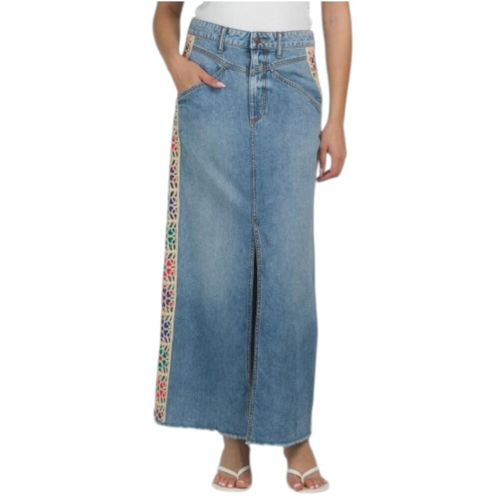 JOHNNY WAS The Denim Skirt